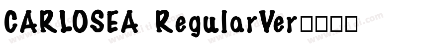 CARLOSEA RegularVer字体转换